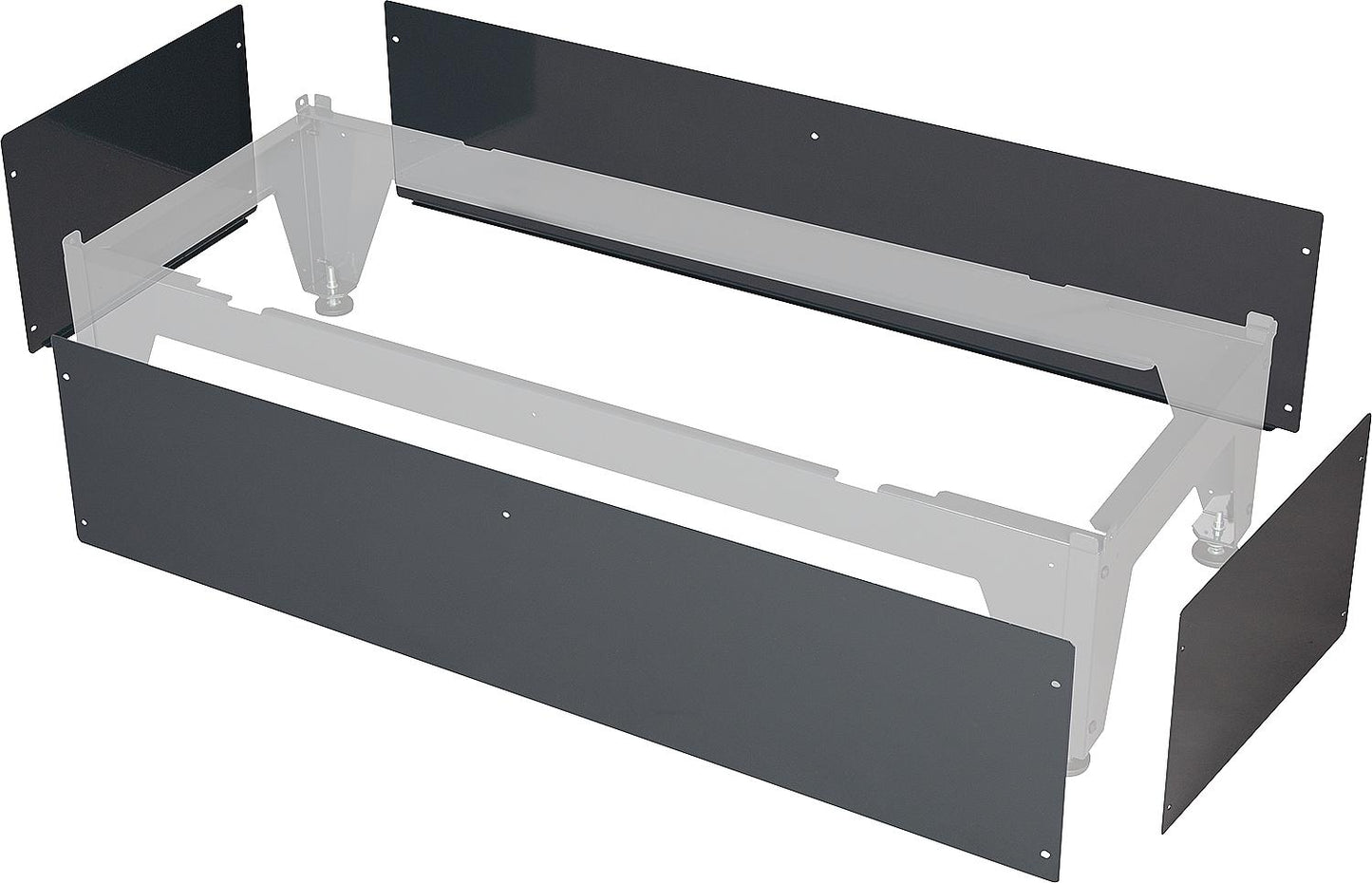 Trim panel for Wolf Monoblock floor console, suitable for CHA 07, 10, 9147102