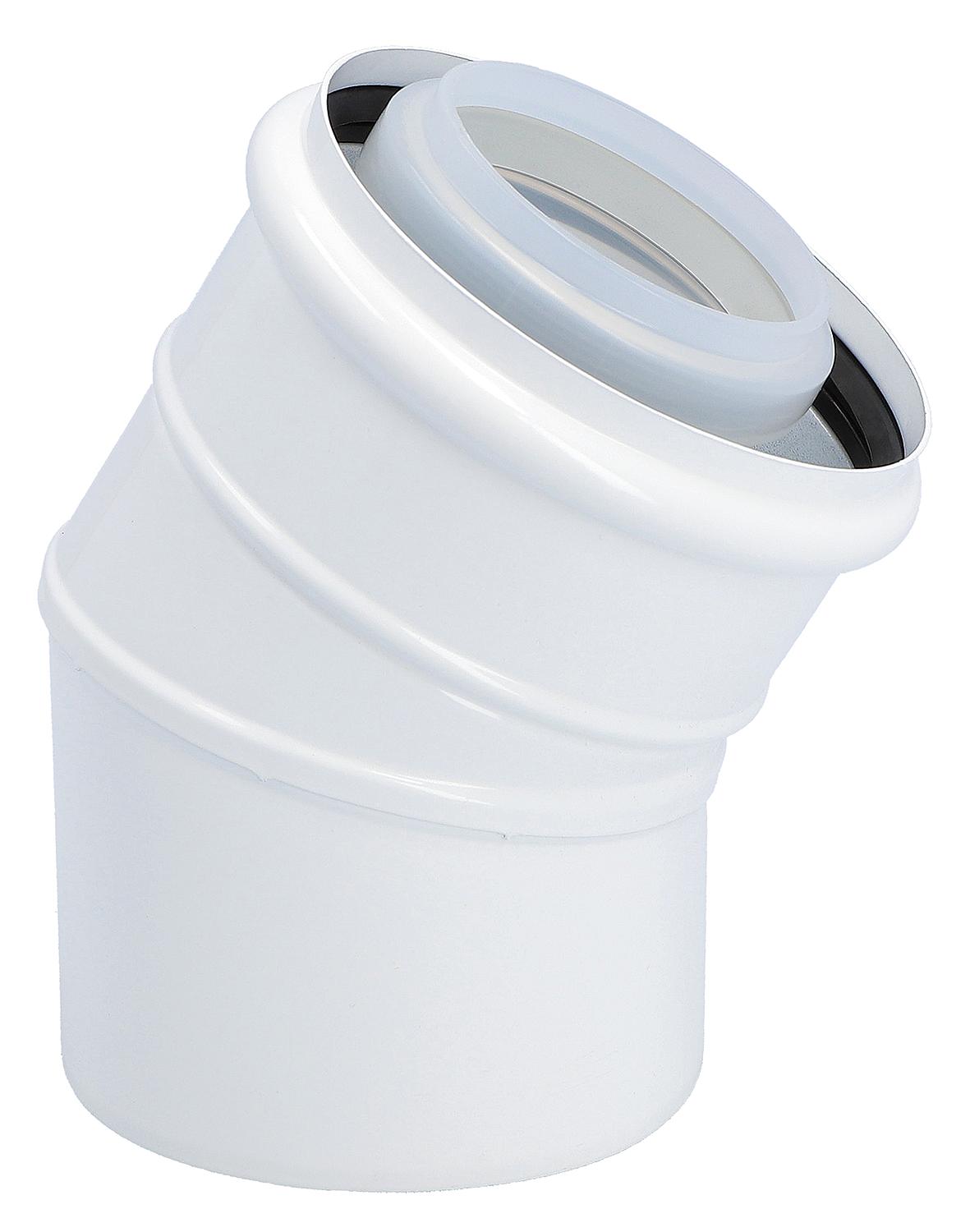 Wolf exhaust bend, DN 60/100 double-walled 30 degrees 2651758