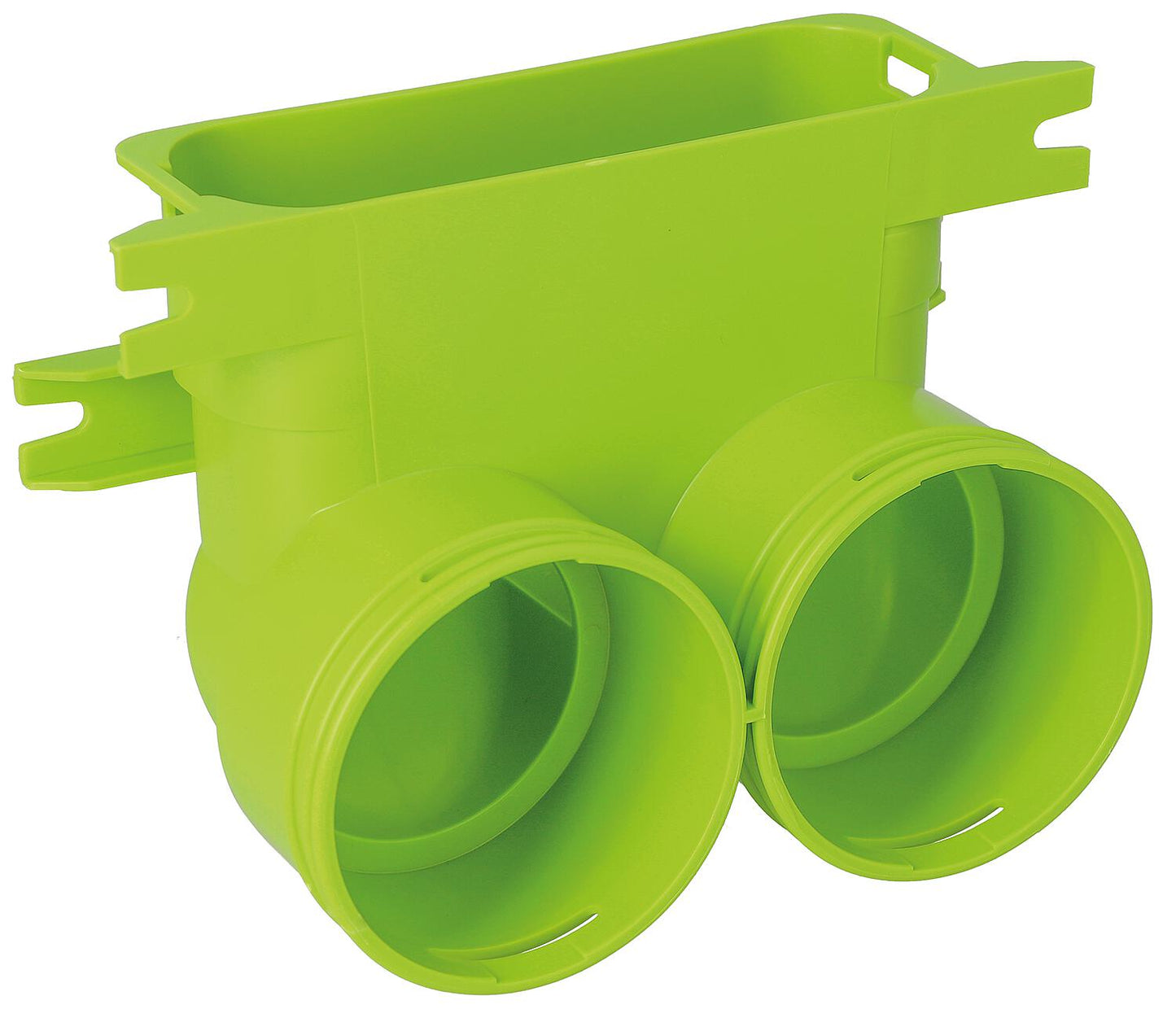 Wolf transition piece, round 2x DN75 to flat duct 50x140, 2577594