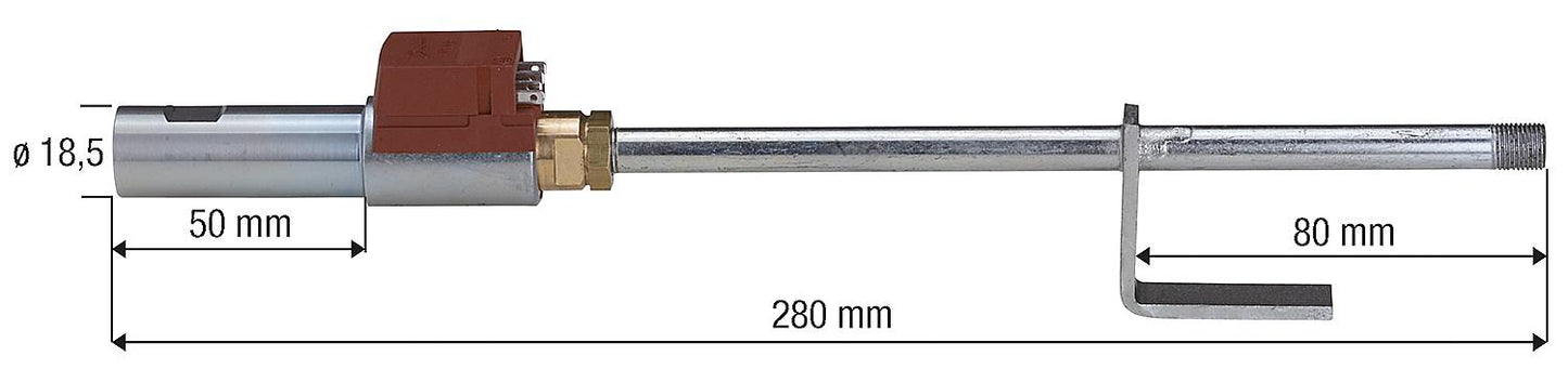 Oil preheater with nozzle pipe BGR suitable for Golling GLV2B2