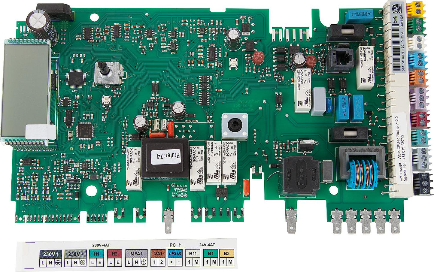 Replacement circuit board WCM-CPU Weishaupt 48101522072