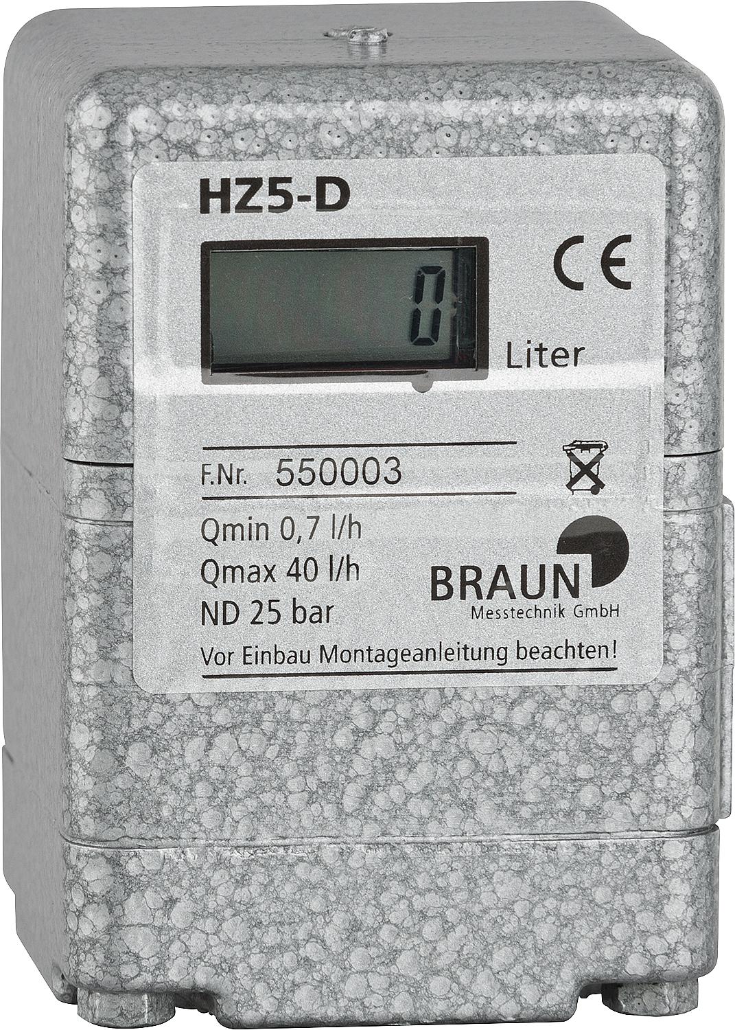 Ölzähler Typ HZ 5 D und HZ 5 DR