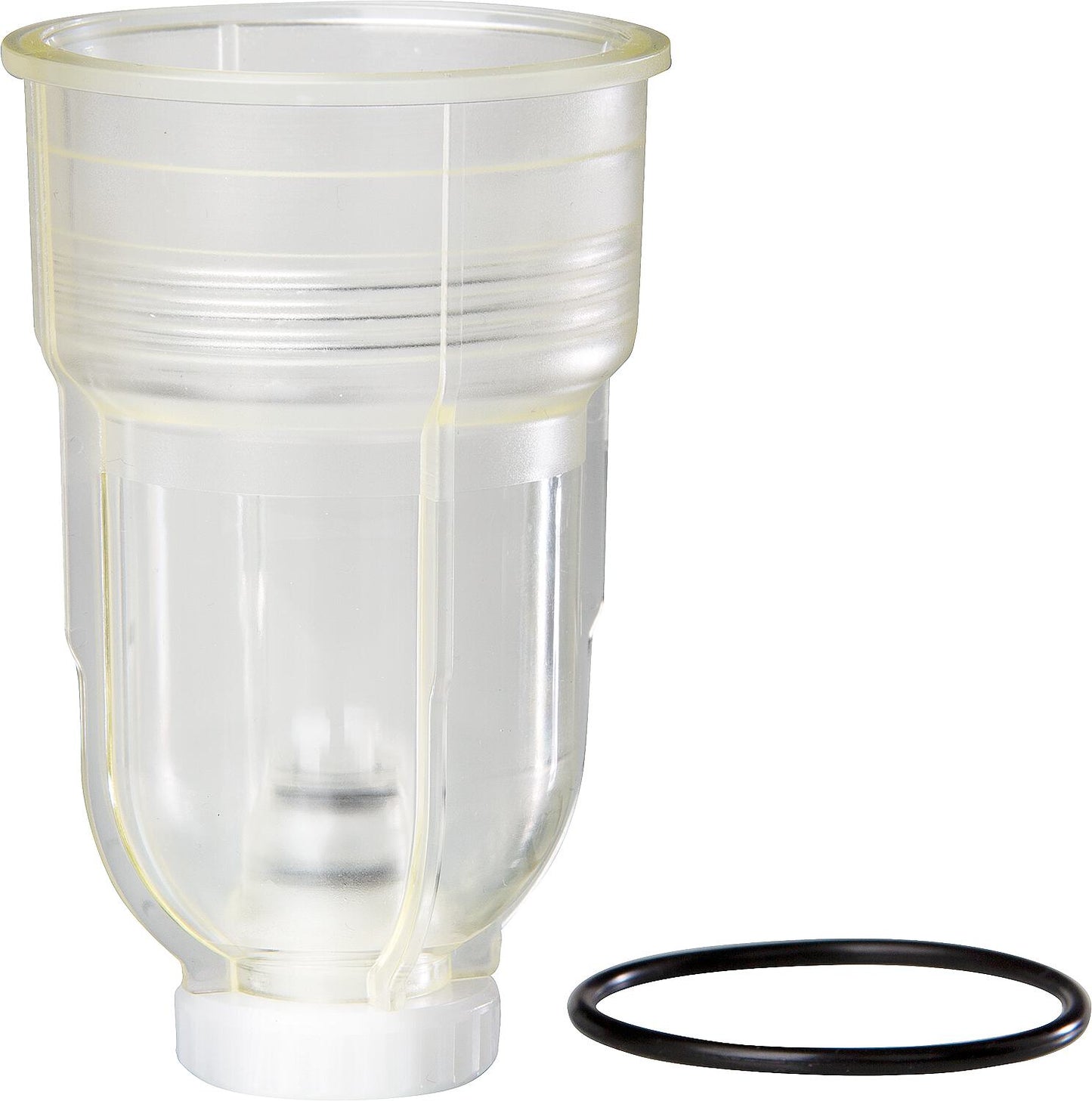 Clear filter cup with draining device, suitable for FloCo-Top-1C/-2CM