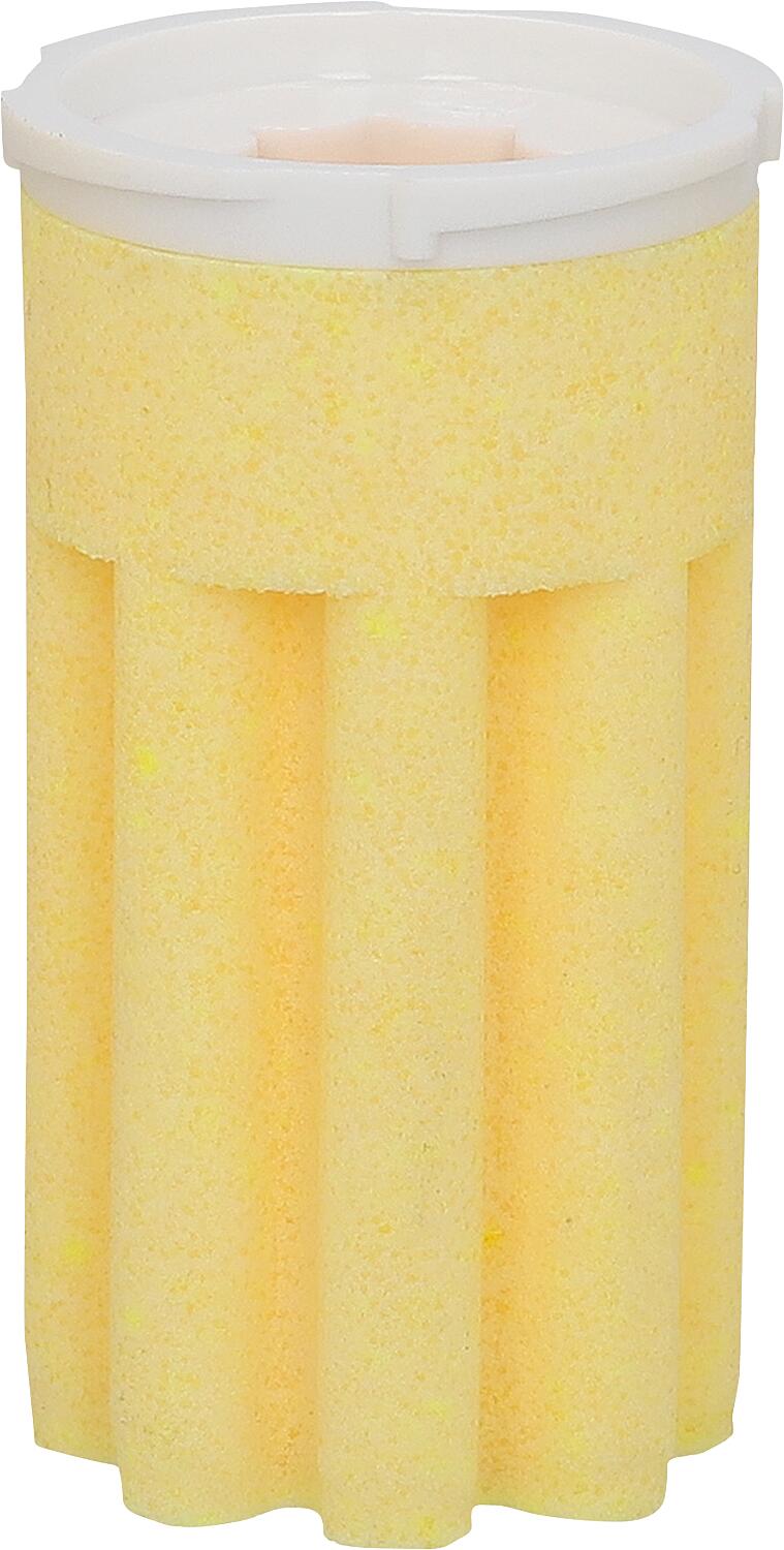 Filtre à huile avec insert en plastique fritté de 50 µm en forme d'étoile - jaune