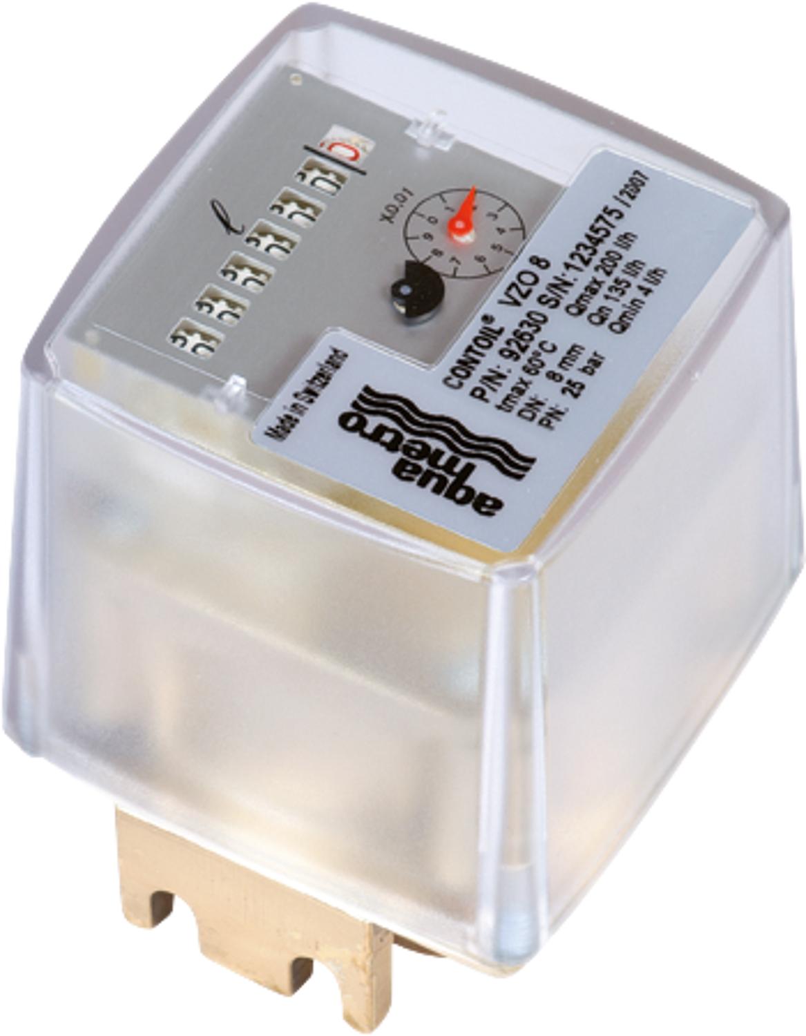 Aqua - Metro - Oil meter, ring piston meter VZO 4 QMIN 0.5-40 l/h with internal thread connection 1/8"