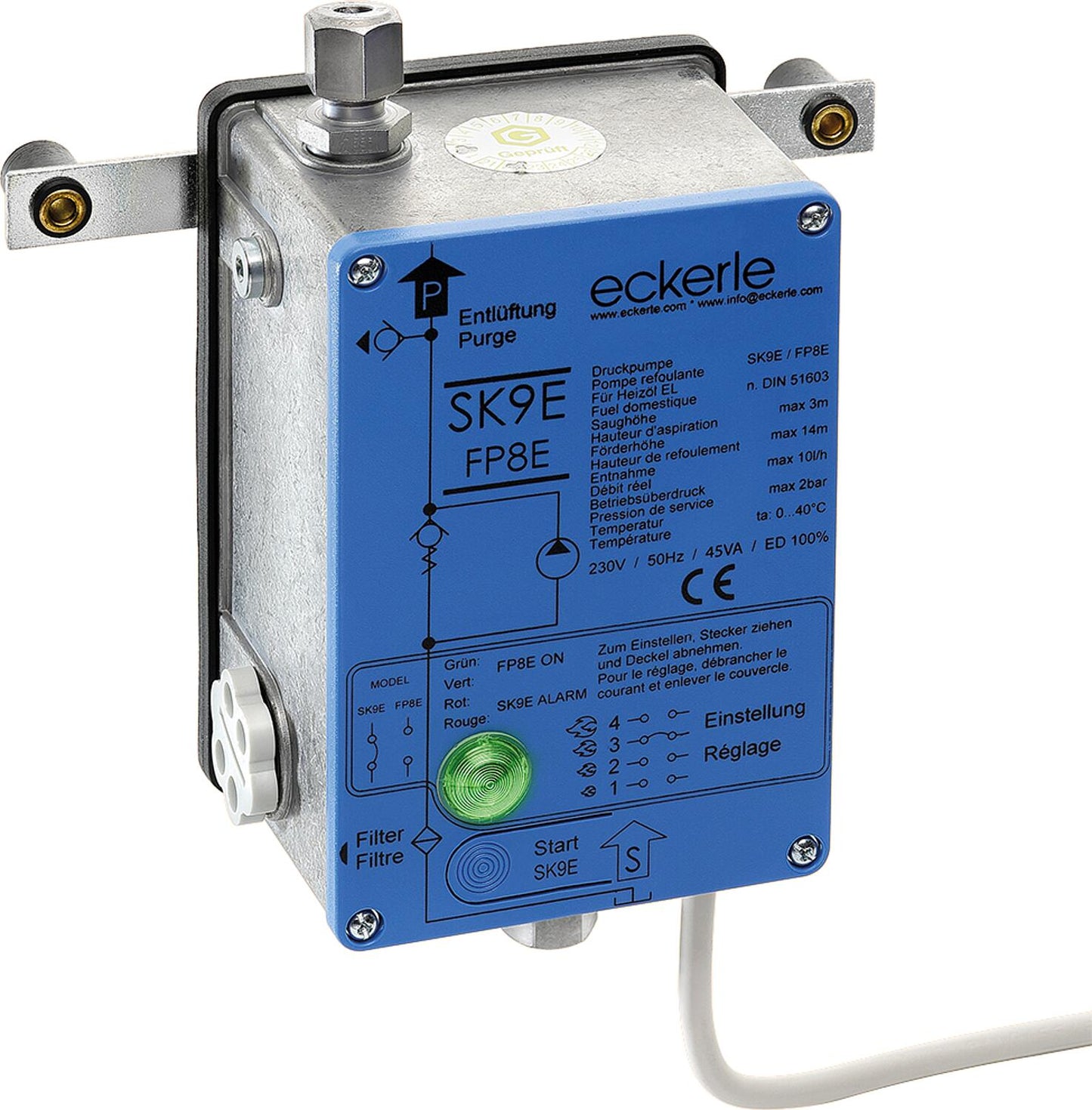 SK9E/FP8E pressure pump unit with electric four-stage control