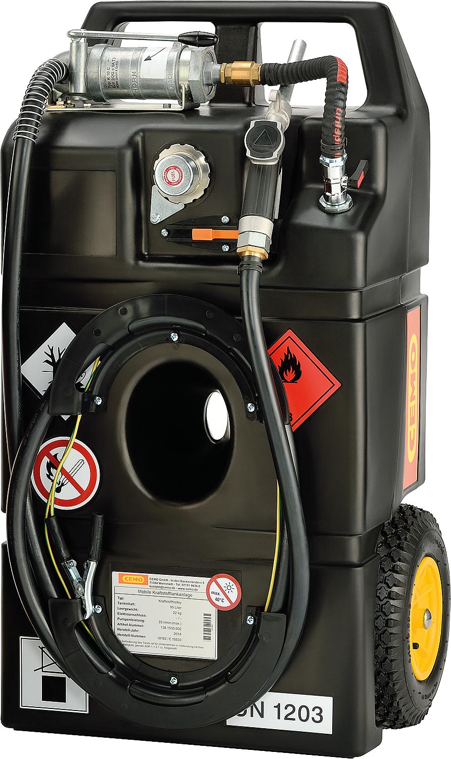 Système de ravitaillement mobile pour chariot à essence