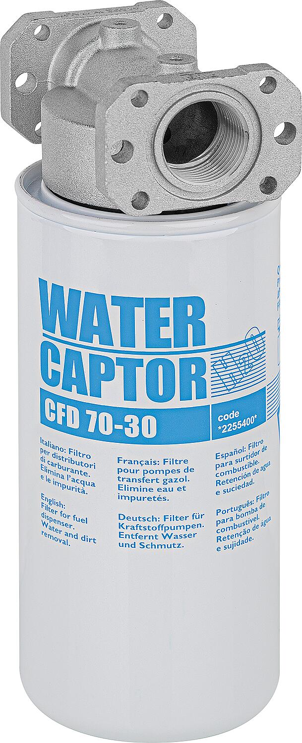 Water separation filter 30µm 3.5bar flow rate 70l/min