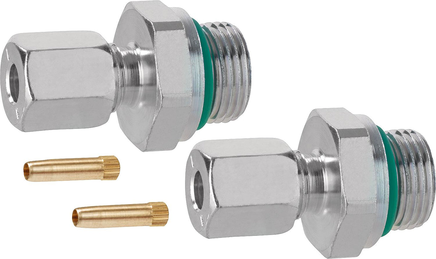 Cutting ring screw set 2x6mm x DN 10 (3/8") with support sleeve