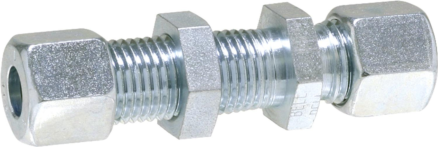 SV Straight bulkhead fitting RVS 8 x RVS 8 Series L