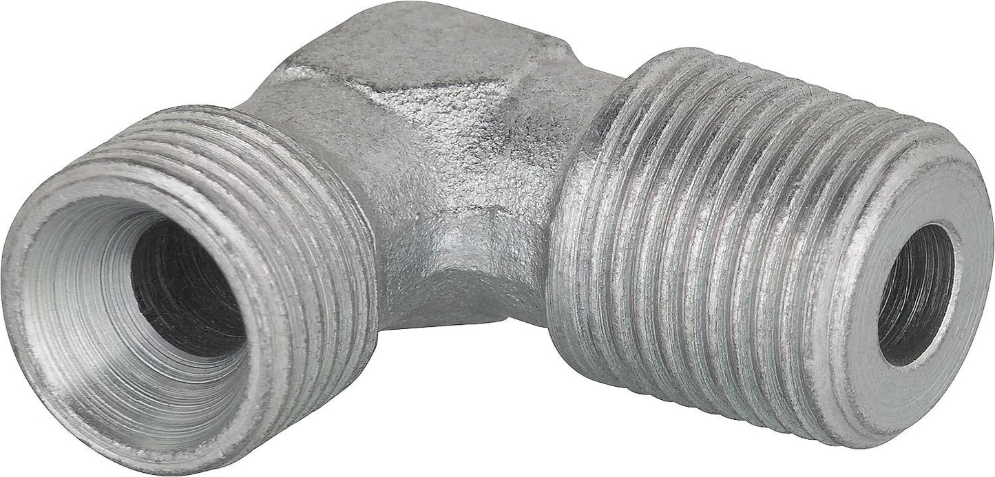 Elbow nipple galvanized 3/8" conical x 3/8" cyl. Inner cone