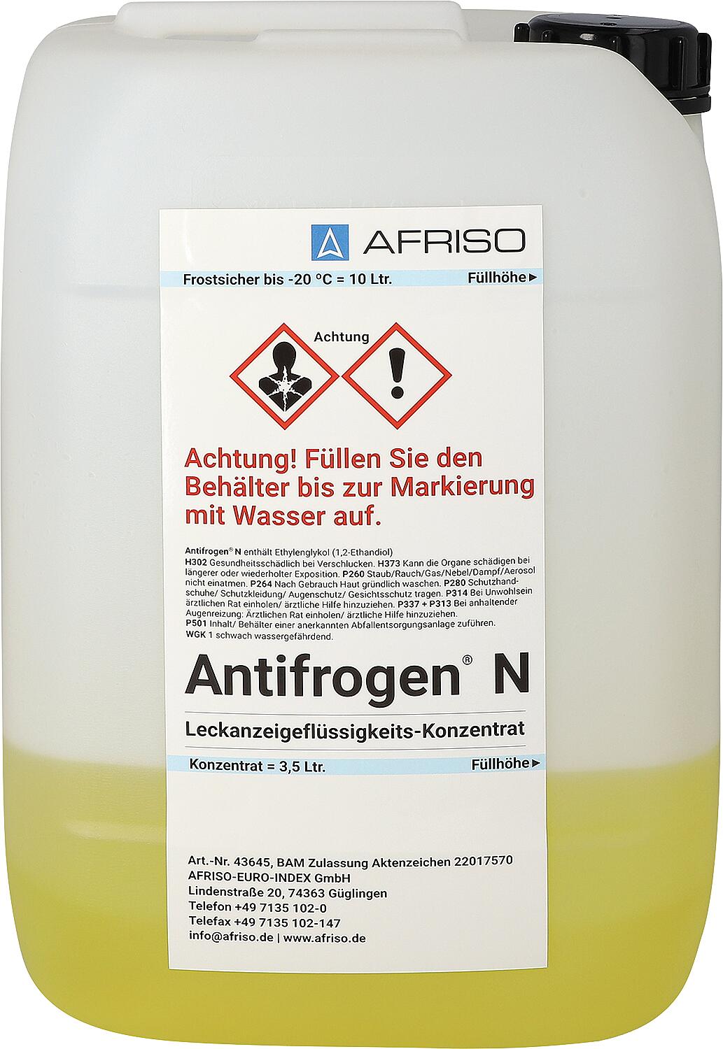 Leckflüssigkeitskonzentrat 10 l Kanister mit 3,5 l Antifrogen