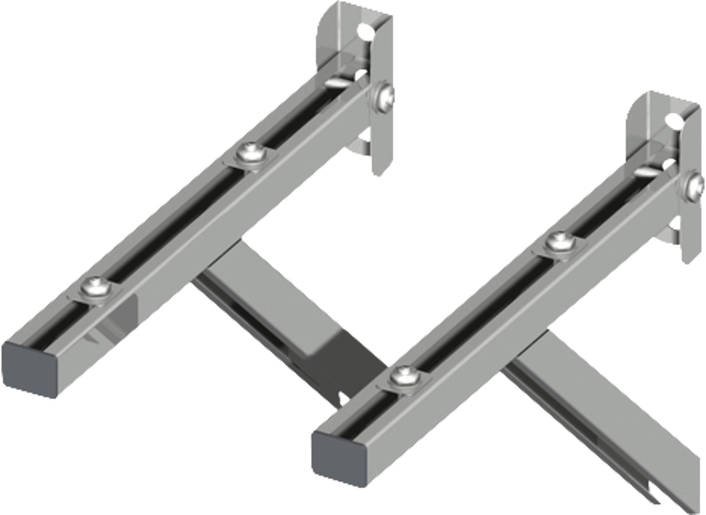 Double-walled exhaust system wall bracket - DN 113 wall clearance 80-100 mm 1 pair