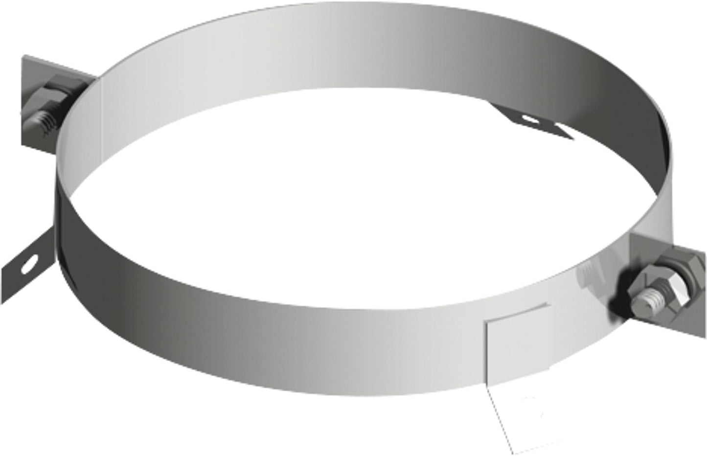 Double-walled exhaust system ring for cable bracing, DN 113/174