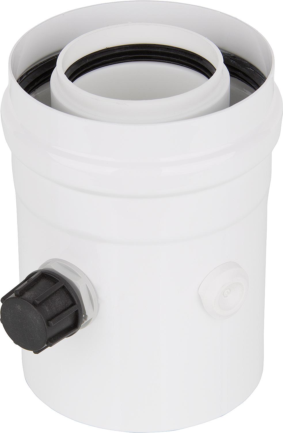 Pipe element with measuring port, Evenes DN 60/100 plastic exhaust system