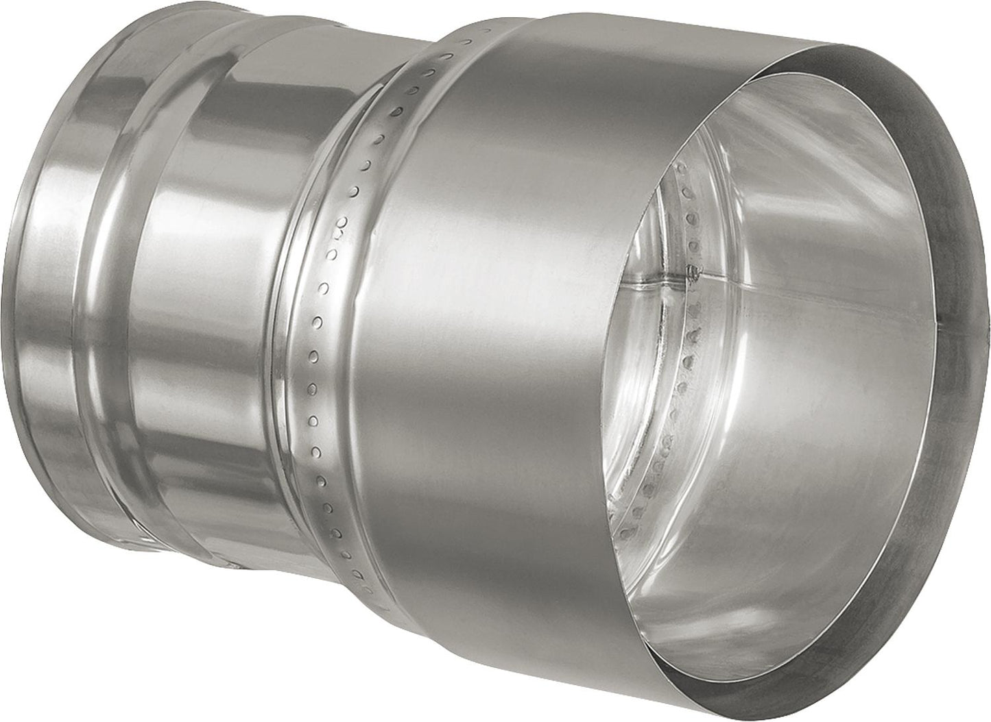 Single-wall exhaust system, wall sleeve transition 160 mm flue pipe (2.0 mm) to 180 mm chimney liner