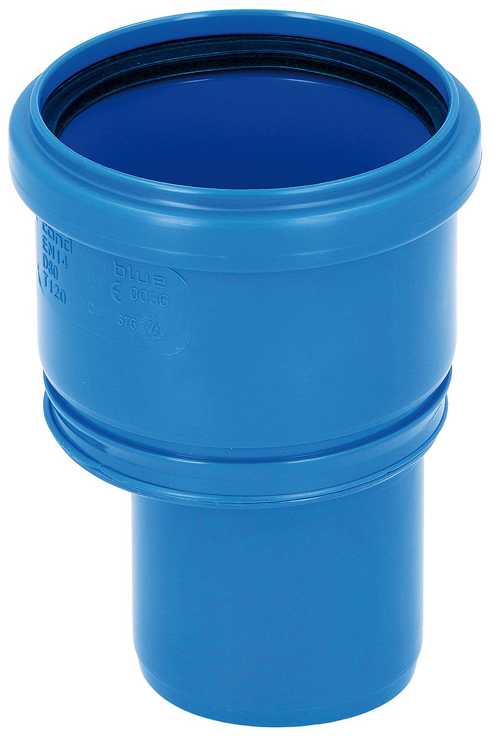 CondensBlue eccentric extension, single-walled DN 60 x DN 80