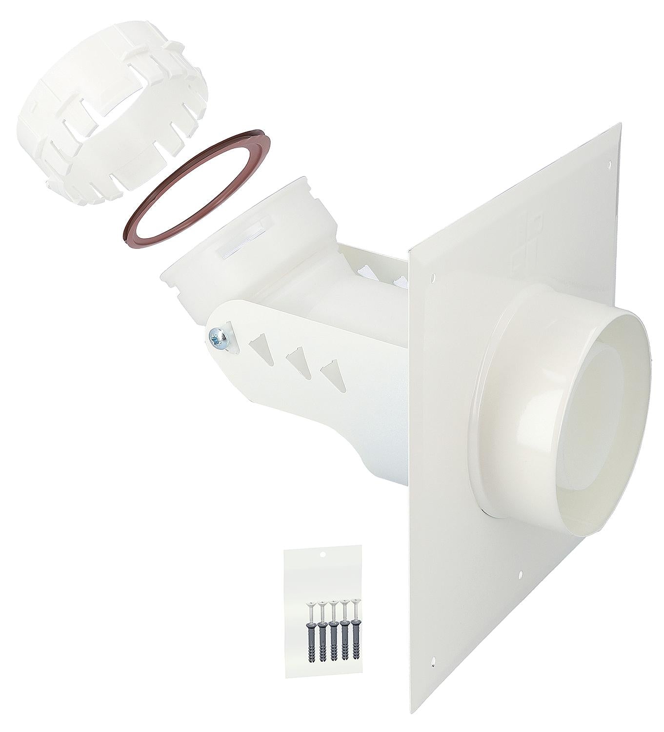 CondensBlue connection plate for flexible pipe, 45° AZ DN 60/100