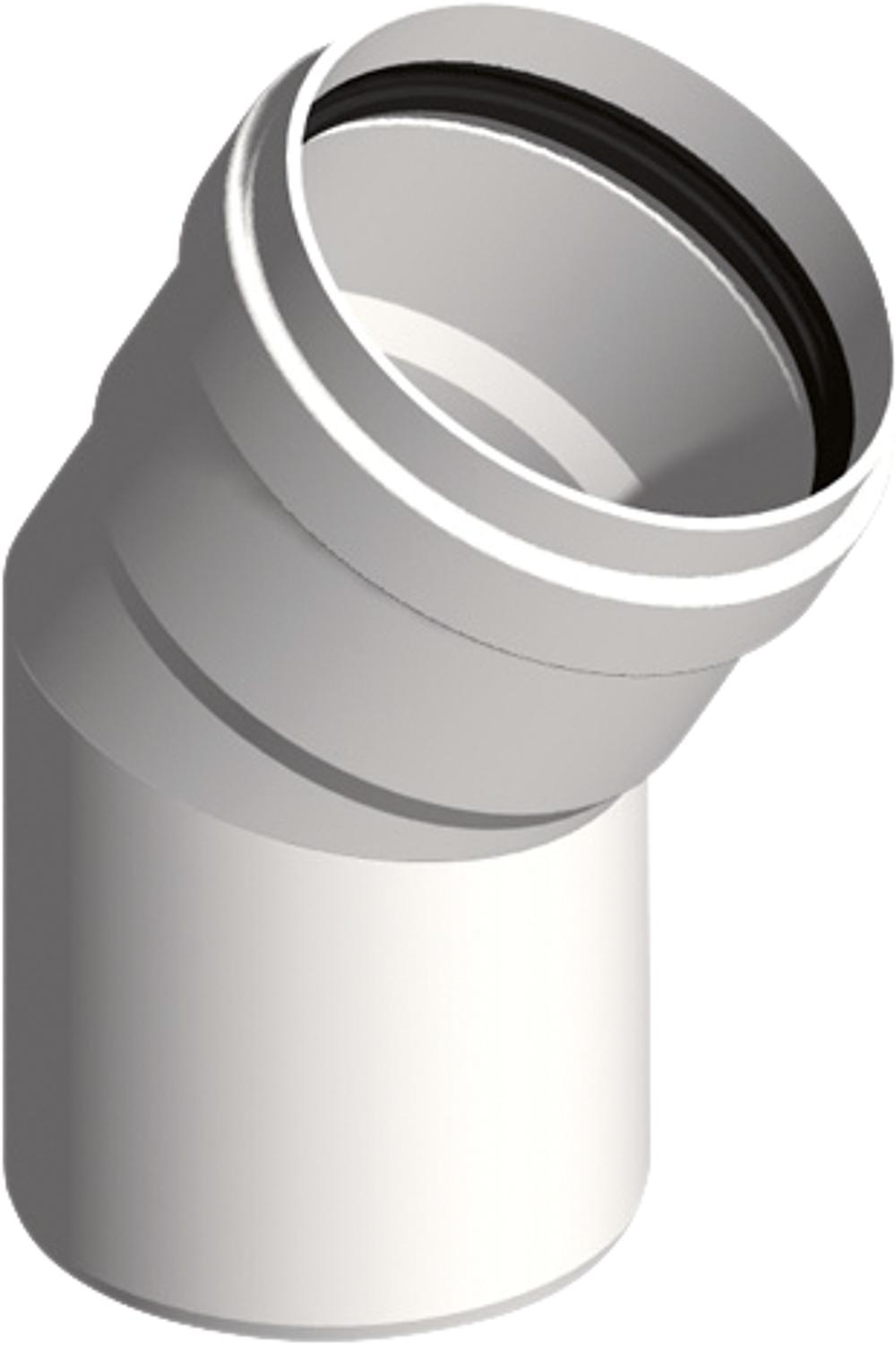 Plastic exhaust system bend 30° - DN 60