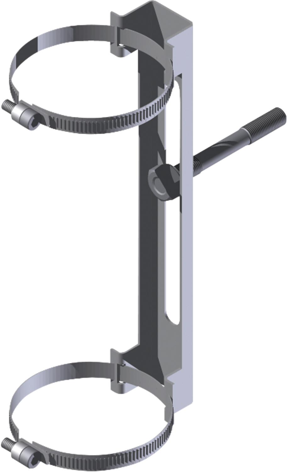 Plastic exhaust system mounting kit for control pipe in flexible duct - DN 60
