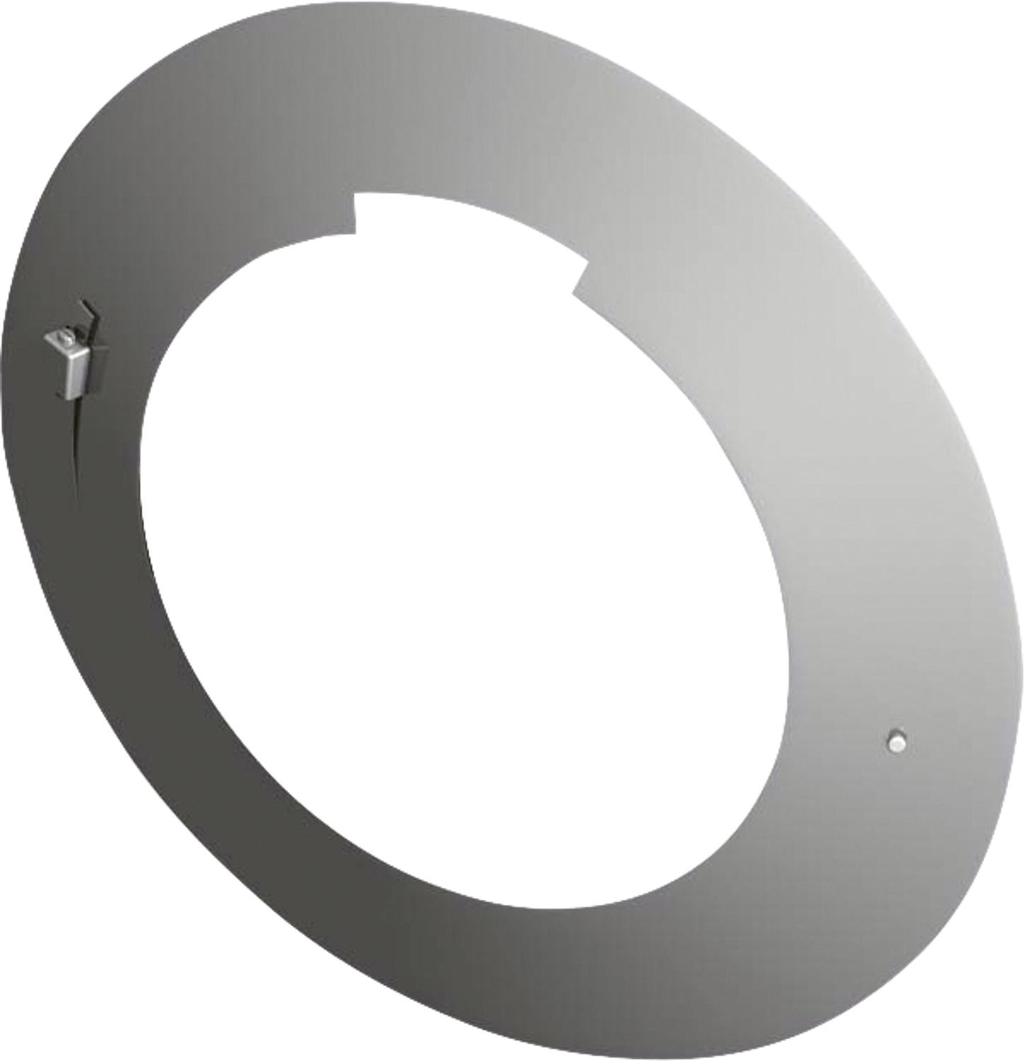 Plastic exhaust system wall rosette, closed, rim width 75 mm - DN 80/125