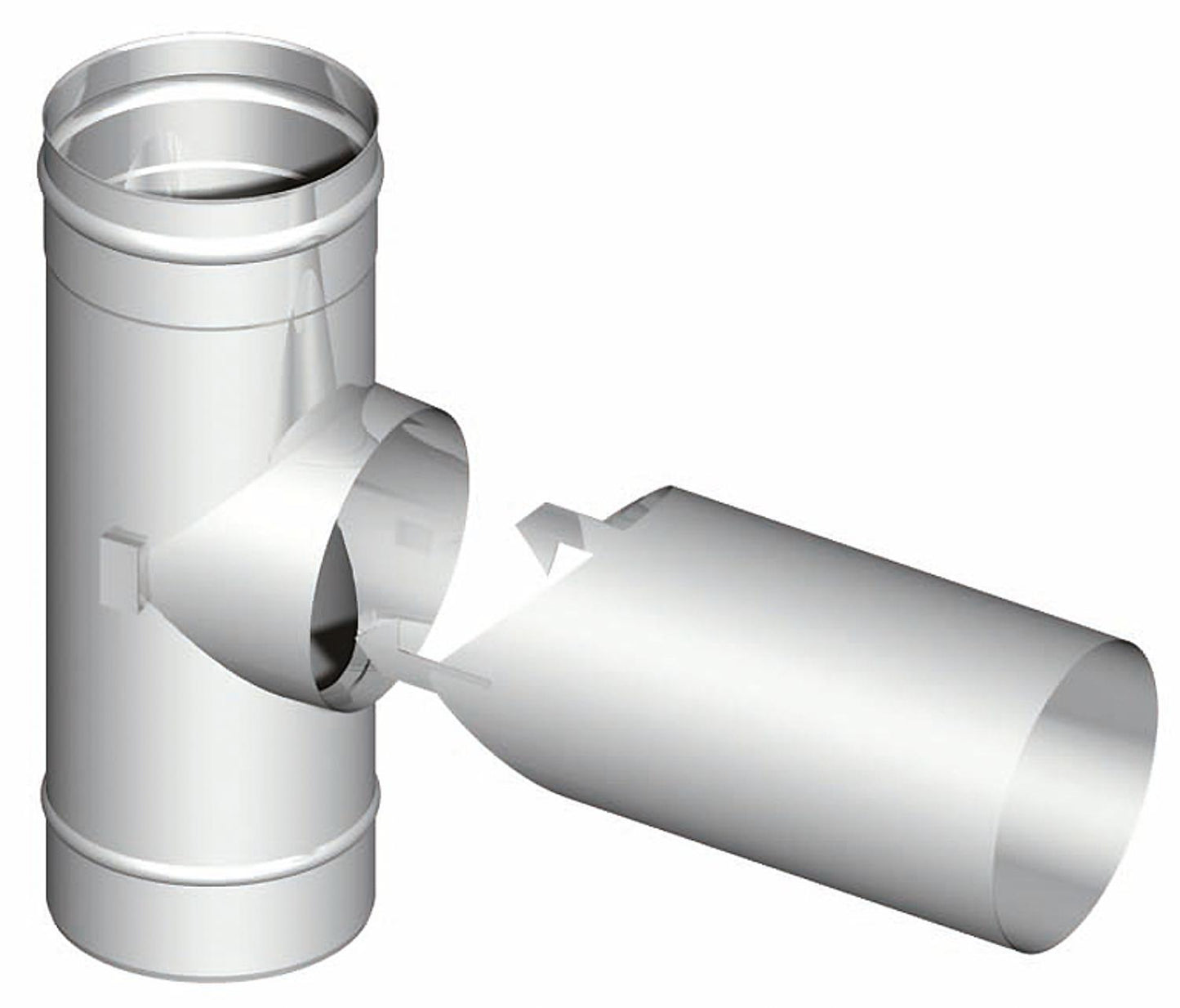 T-piece 87° two-piece DN 180