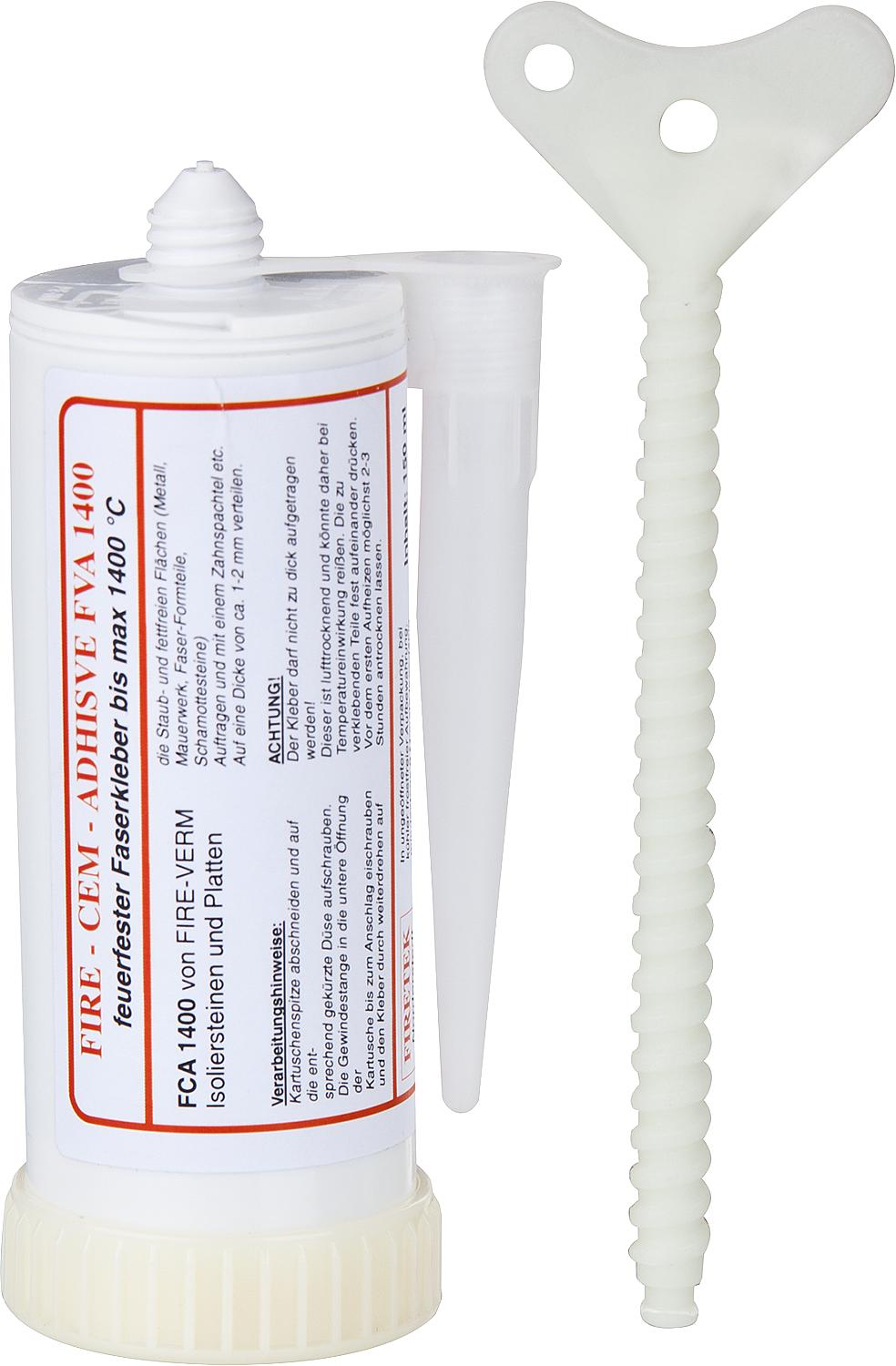 Adhésif pour panneaux de vermiculite FVA1400, cartouche de 150 ml.
