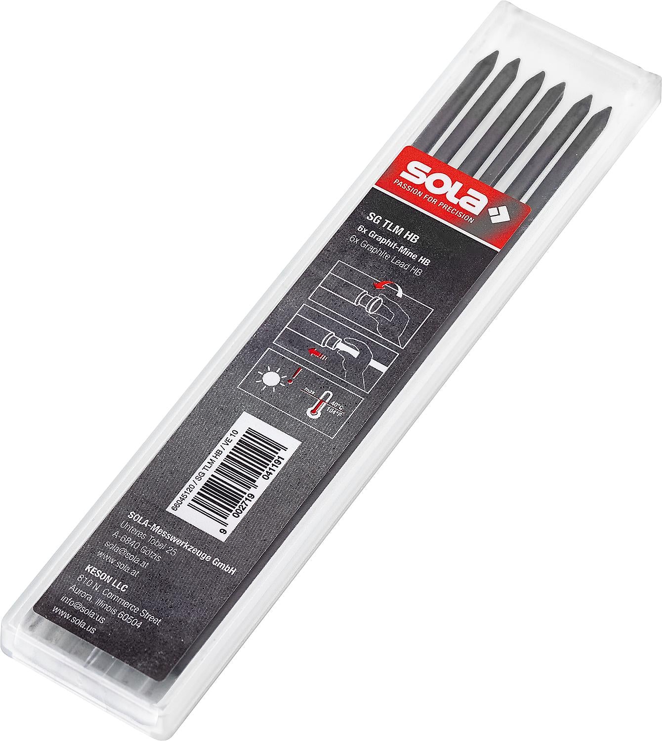 Recharge grise Sola TML2 pour marqueurs de trous de perçage