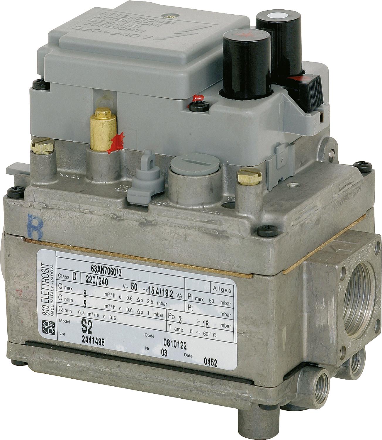 Elettrosit S2 0810-123 1/2" ignition gas and thermocouple connection M 9x1 side