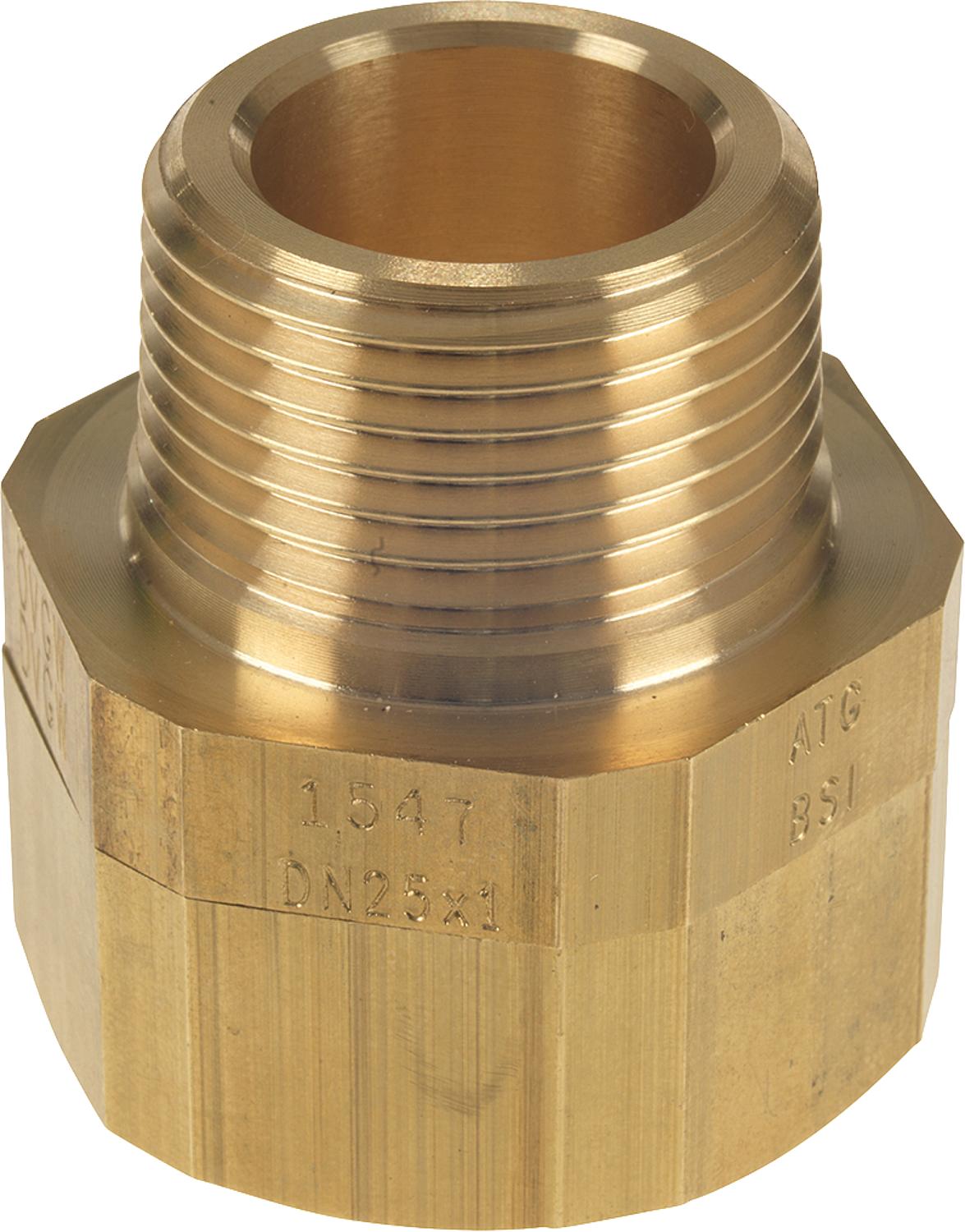 Screw fitting for corrugated pipe DN15 (1/2") x DN15 (1/2") male thread