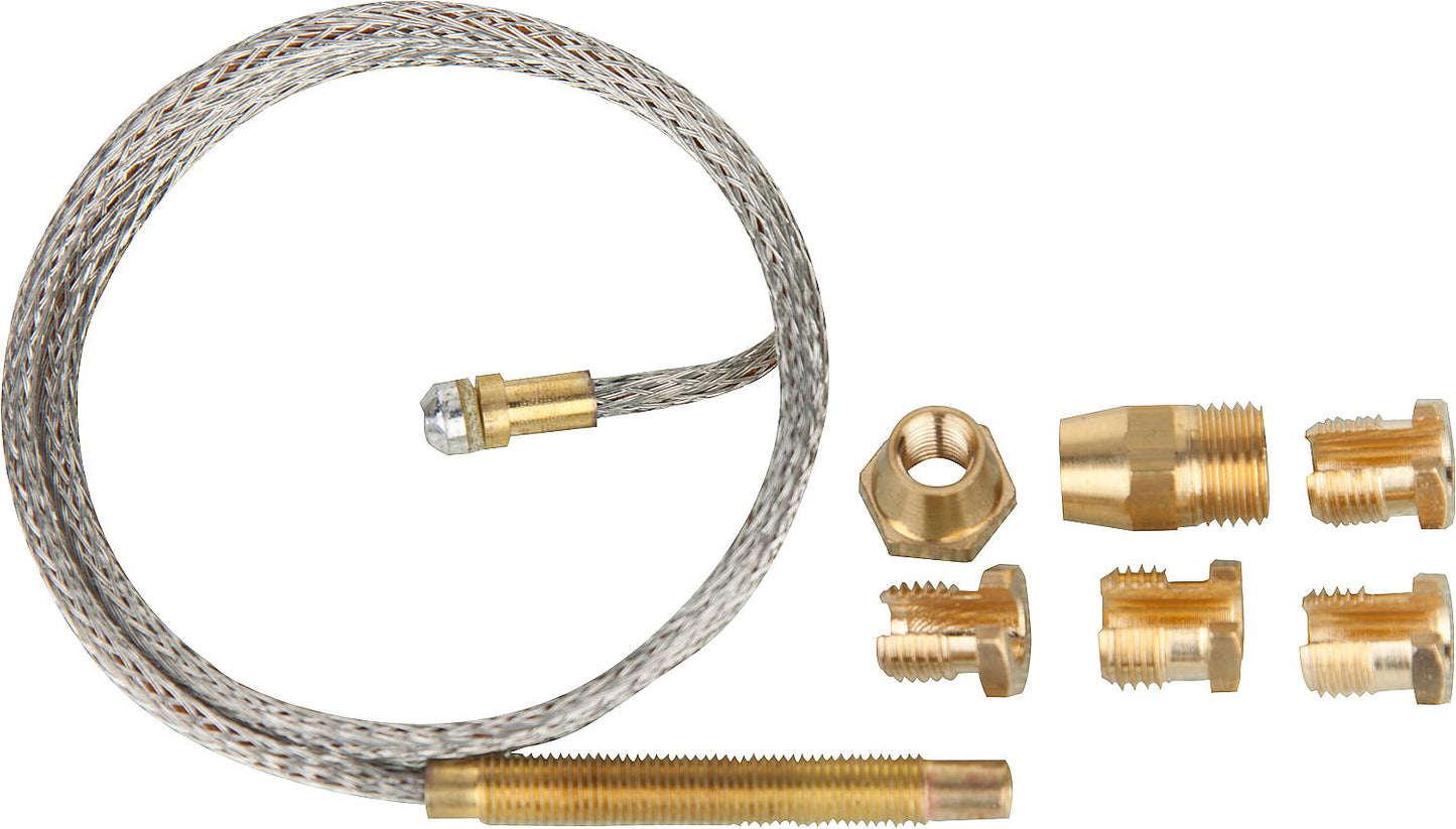 Universal flexible thermocouple with adapters, length 900 mm
