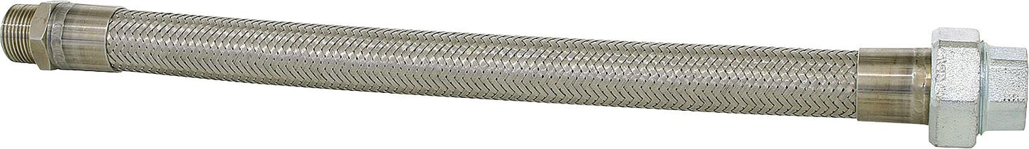 Stainless steel corrugated hose with threaded connections R 3/8", length 500 mm