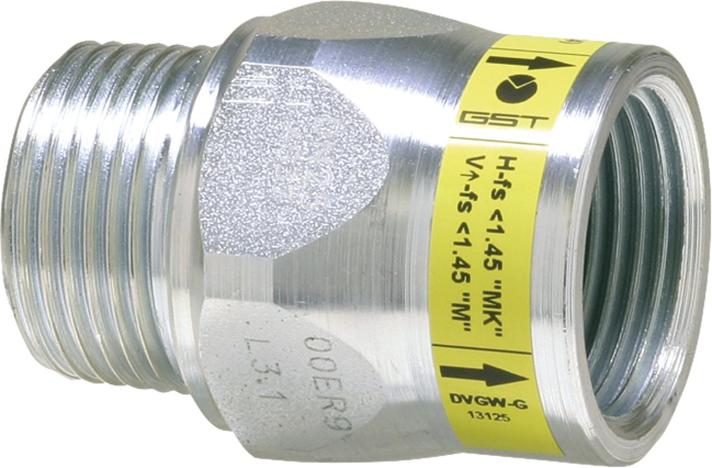 Contrôleur de débit de gaz du filetage externe au filetage interne