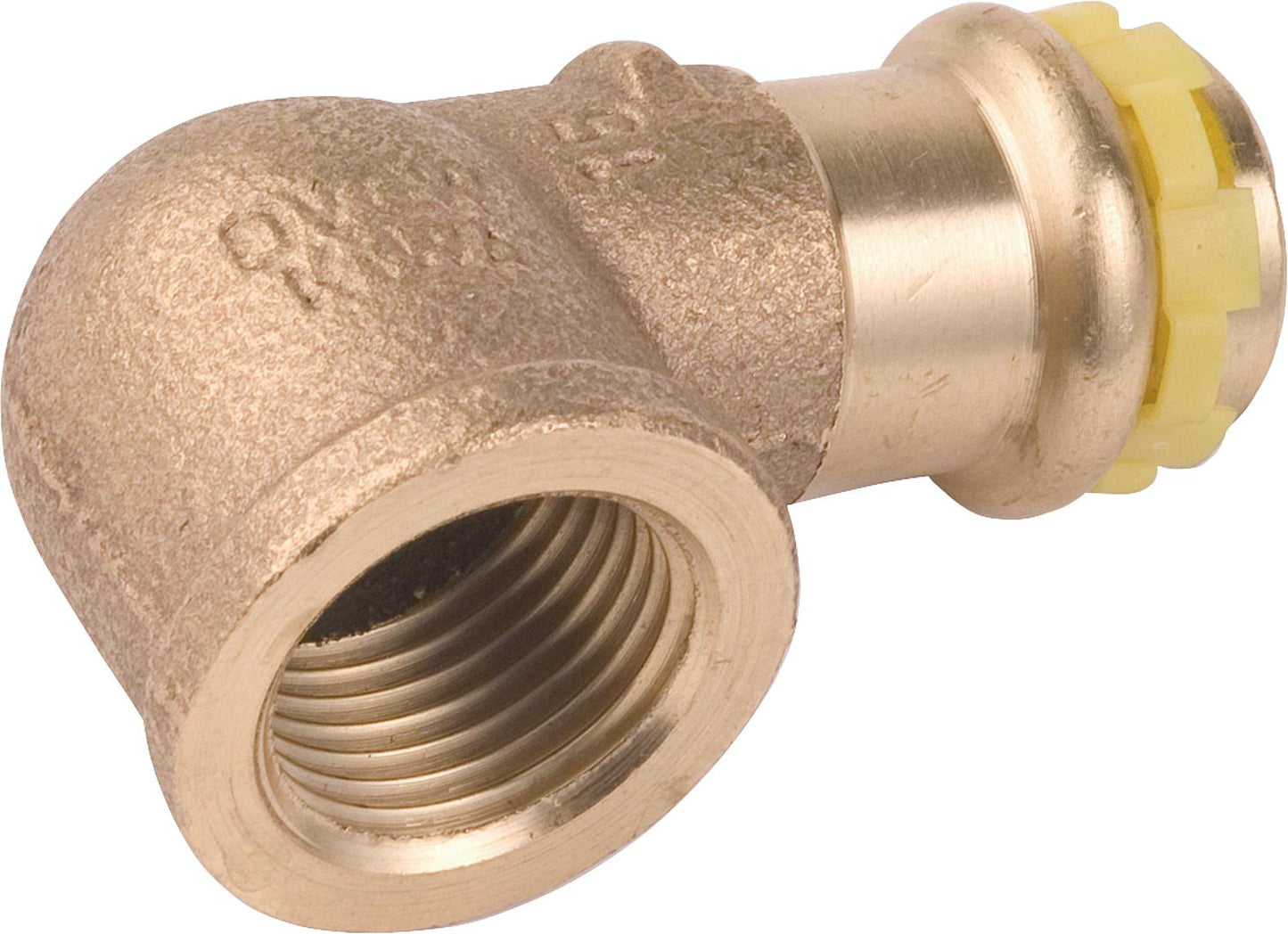Gunmetal press fitting gas V-contour angle 90° with IG 22x3/4 PG 4090G gas