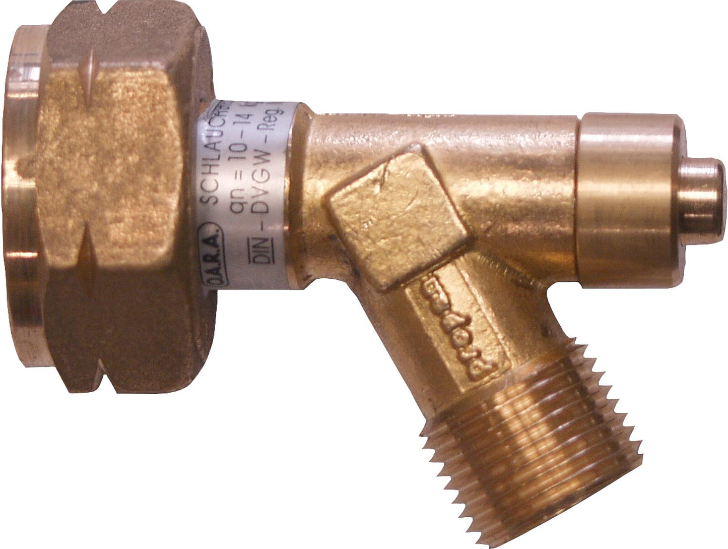 Hose rupture protection with combination connection