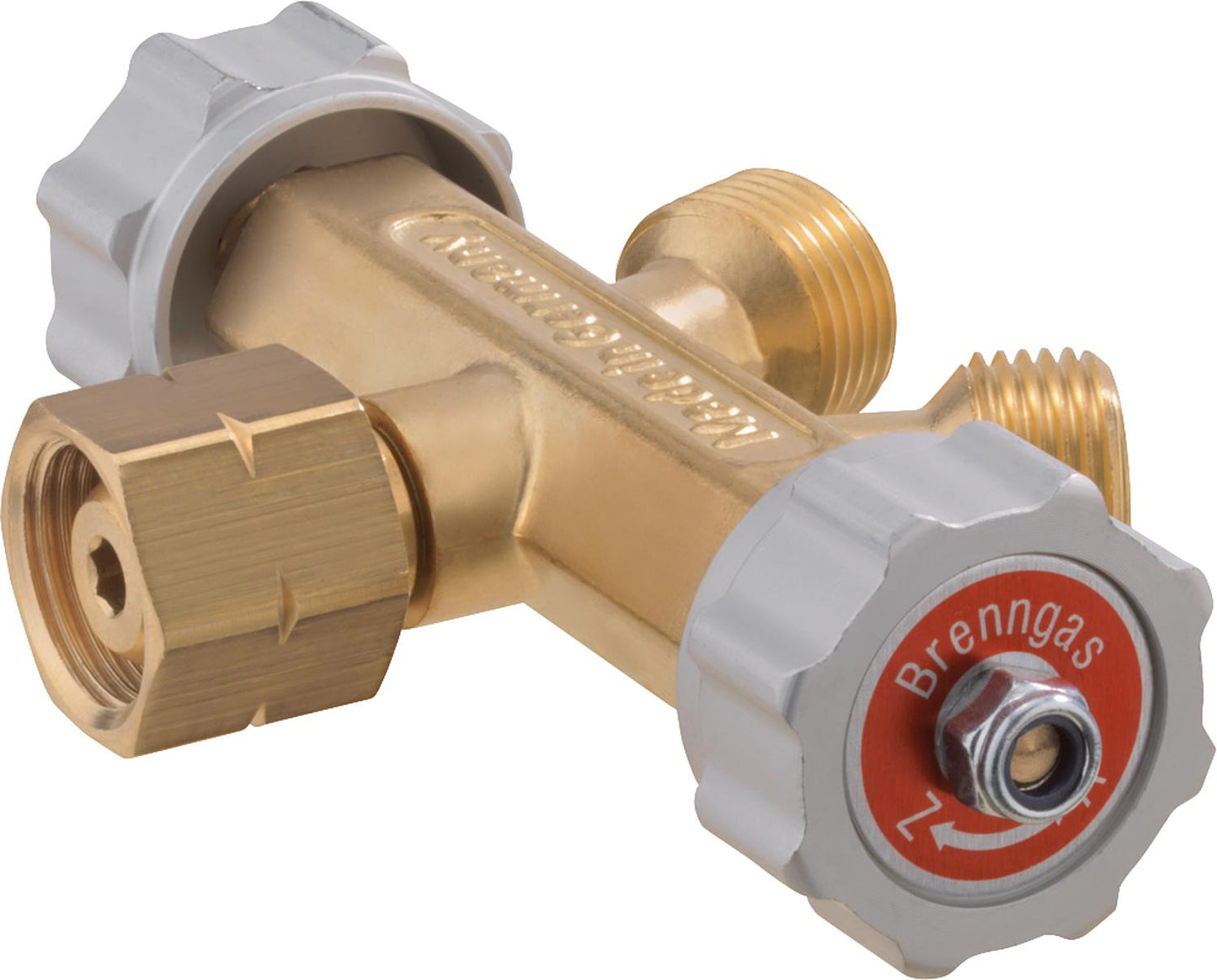 Vanne de dérivation G3/8"LH-ÜM - 2xG3/8"LH-KN