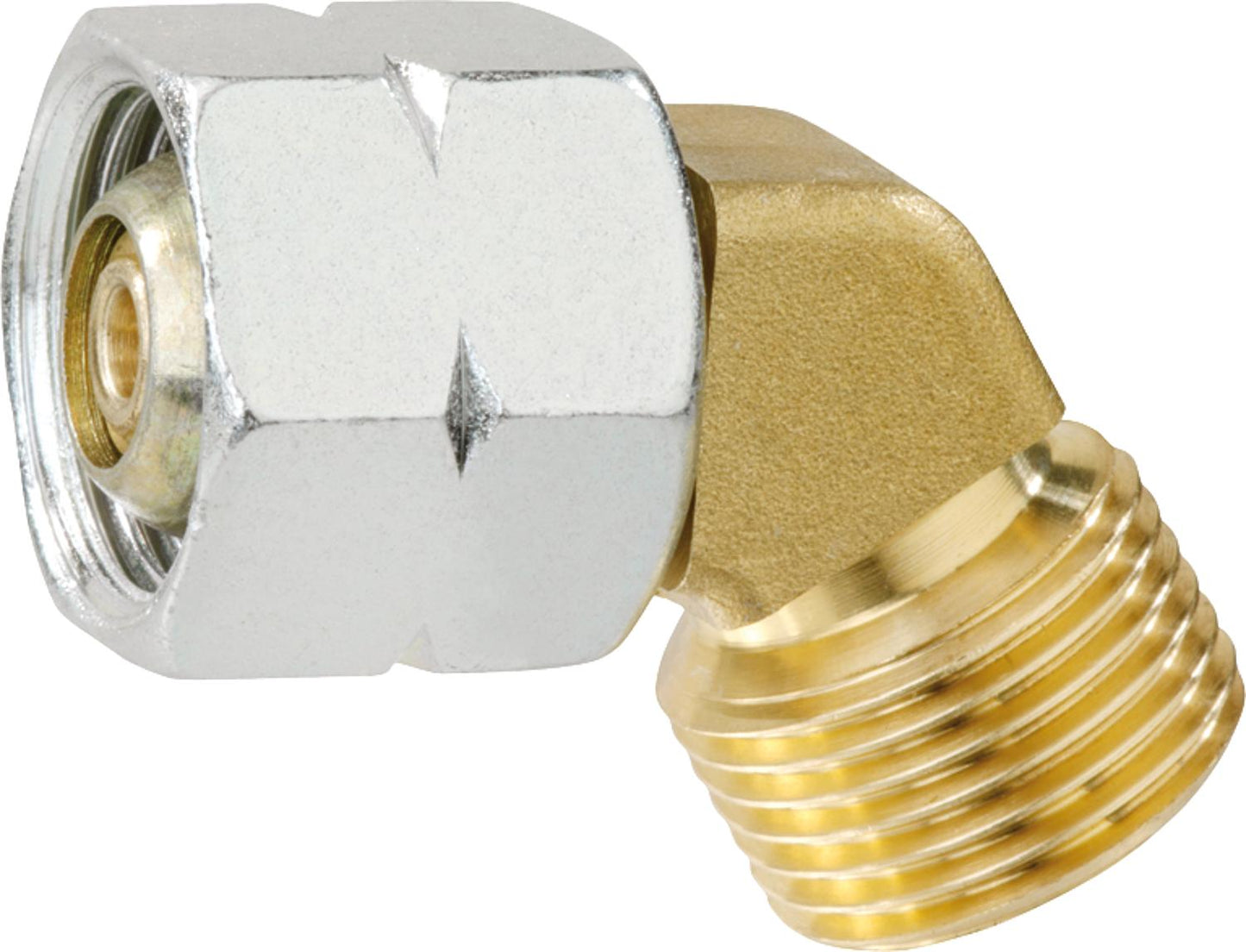 Swivel coupling 58° G3/8LH-ÜM x G3/8LH-KN