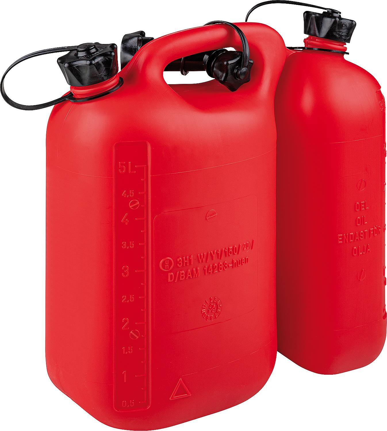 Double canister, standard plastic, 5.5+3l, red 835000