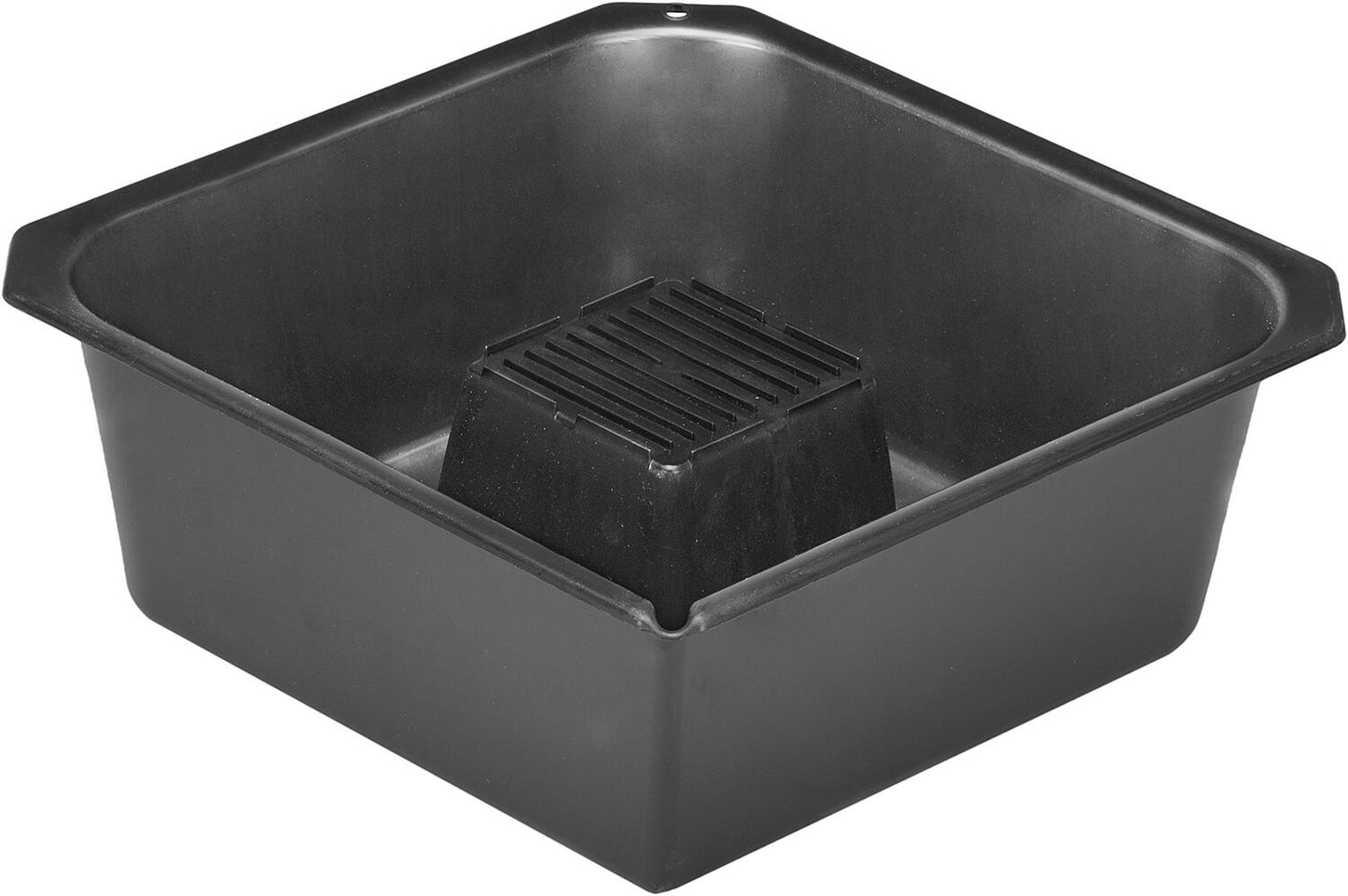 Oil drain pan, black, 9 liters, 350x350x135mm