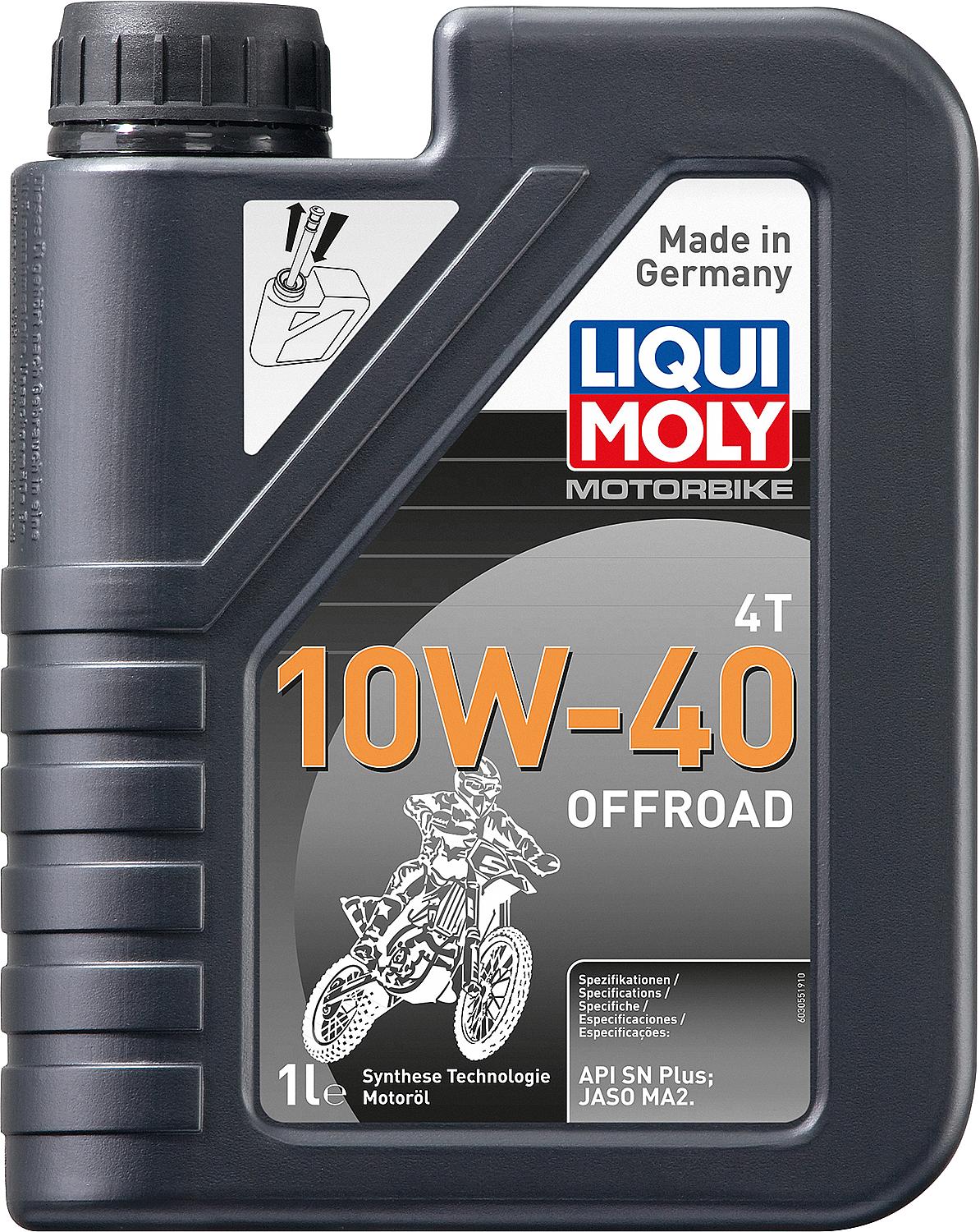 Huile moteur 4T 10W-40 pour motos tout-terrain