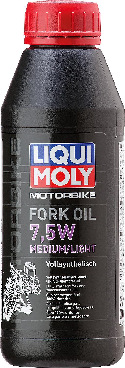 LIQUI MOLY Motorbike Fork Oil 7.5W medium/light 1l bottle