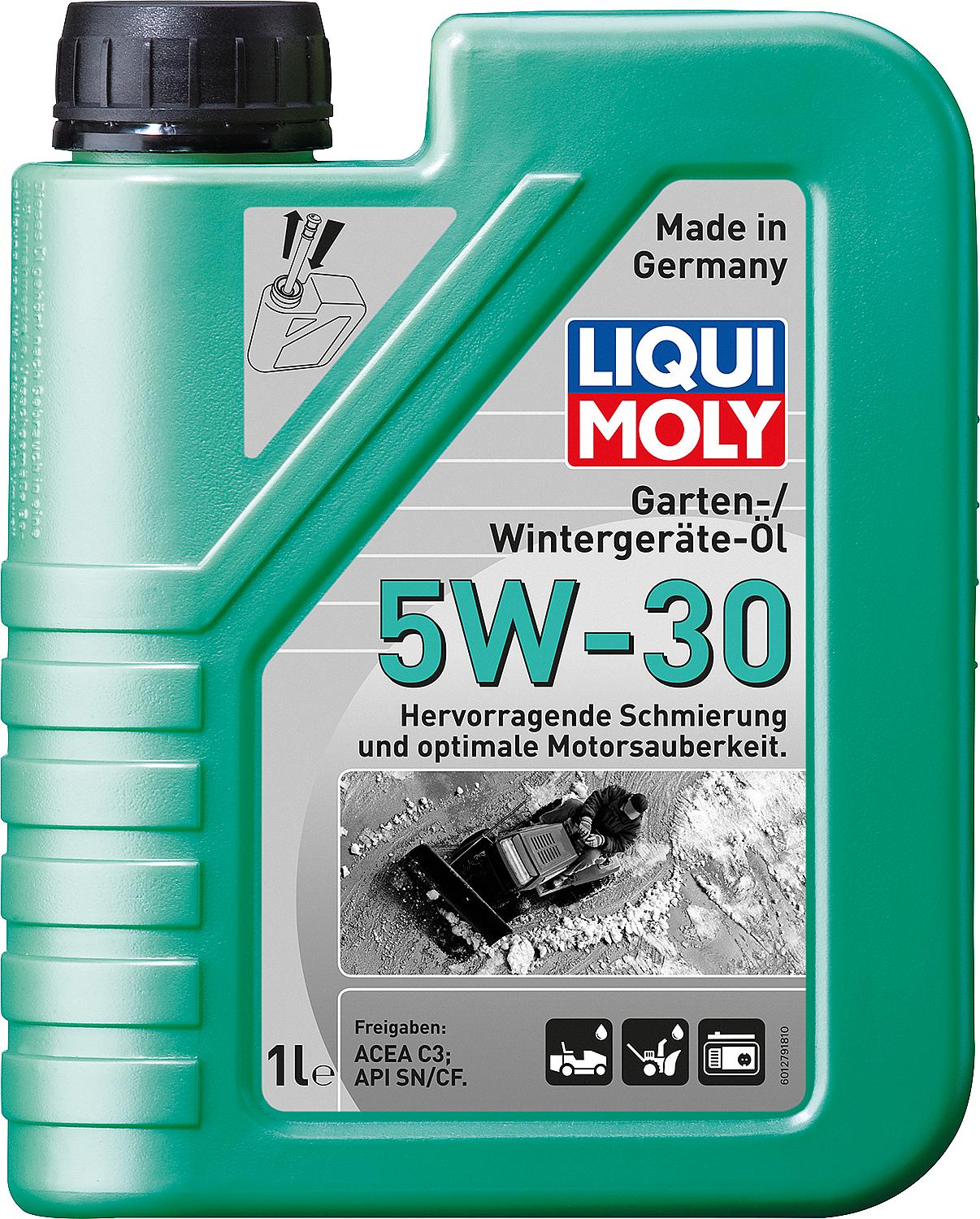 LIQUI MOLY 5W-30 Garden/Winter Equipment Oil, 1 liter bottle