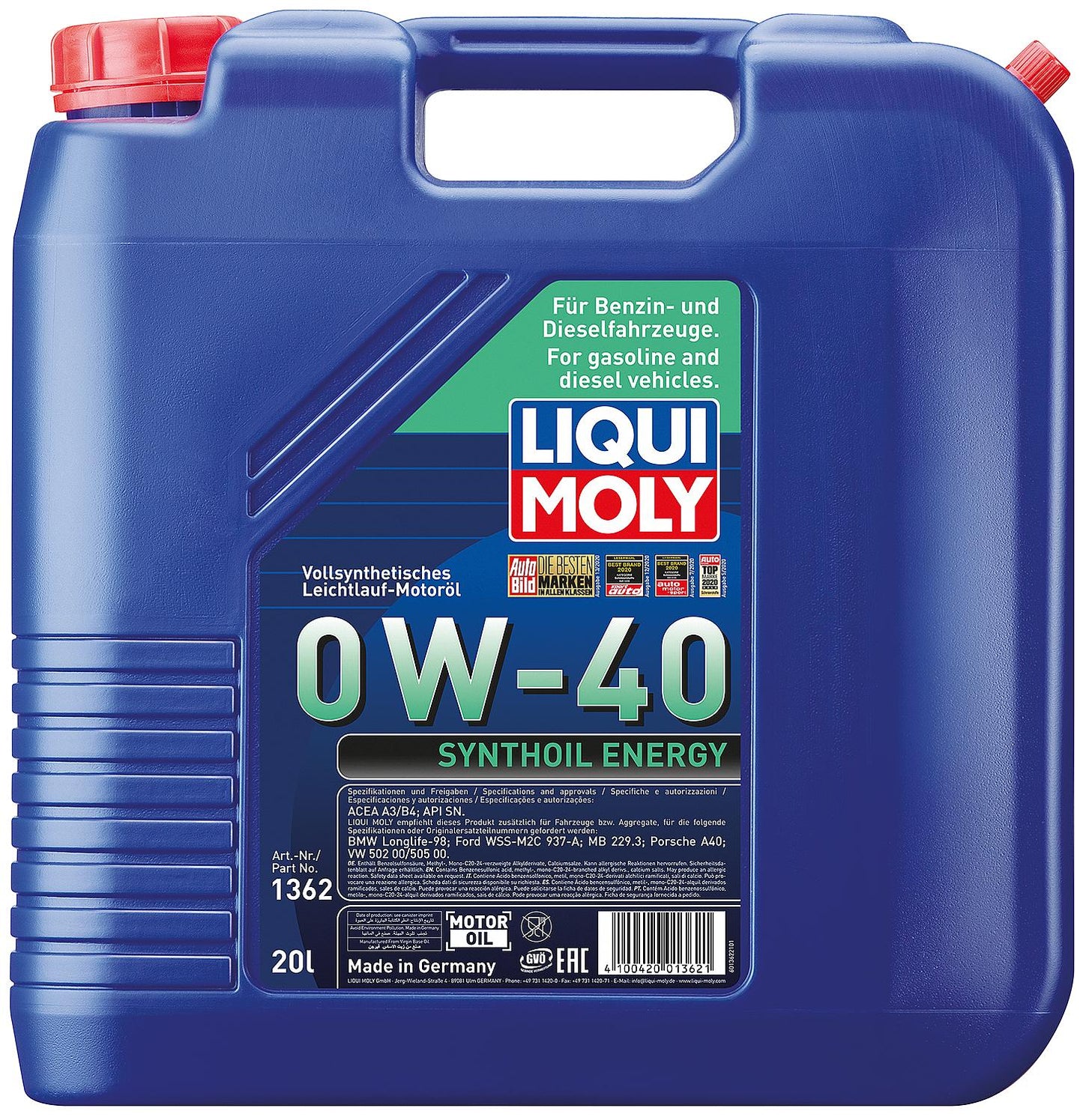 Motorenöl Synthoil Energy SAE 0W-40