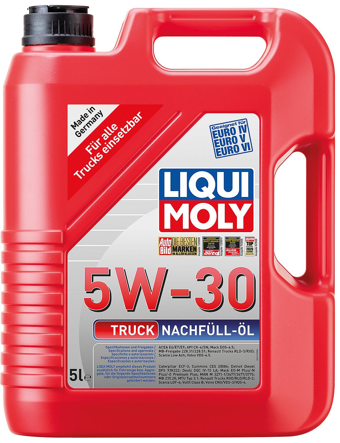 LIQUI MOLY Truck Top-Up Engine Oil 5W-30 5l Canister
