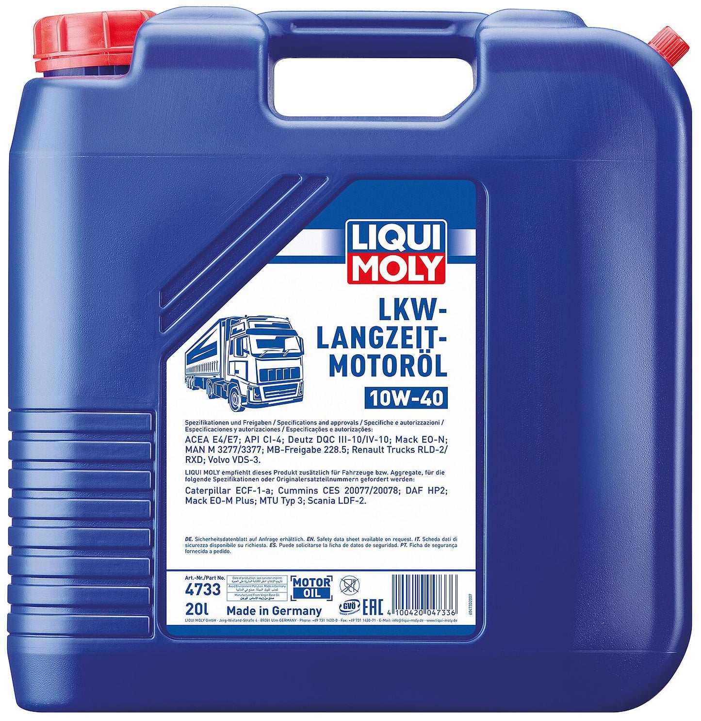 Langzeit-Motoröl (LKW) LIQUI MOLY 10W-40 60l Fass