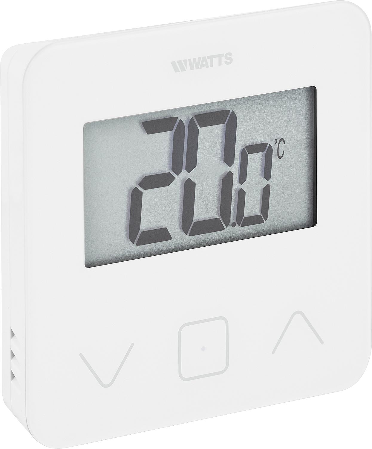 Thermostat sans fil avec écran tactile en verre BT-D03-RF-GT Watts Vision