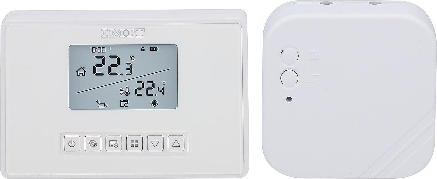Thermostat d'ambiance sans fil Digital Imit Silver CR-W/RF