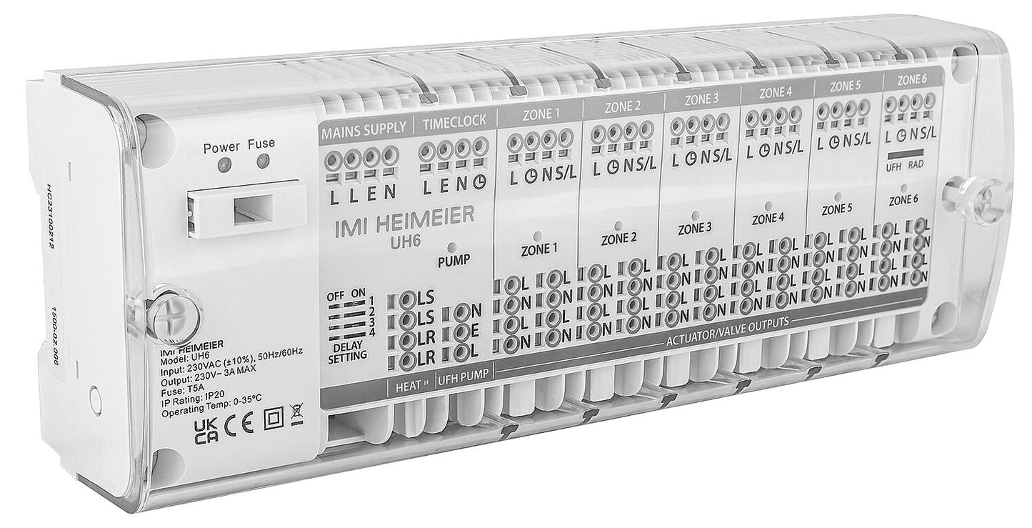 Bornier IMI UH6, 230 V, 6 zones