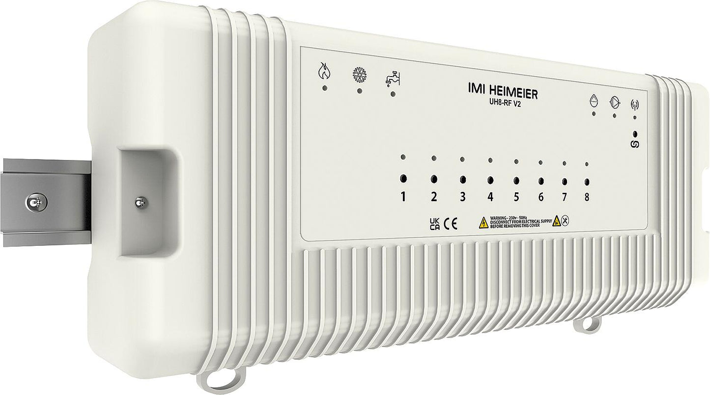 Funkempfänger-Klemmleiste IMI UH8-RF, 230V, 8 Zonen