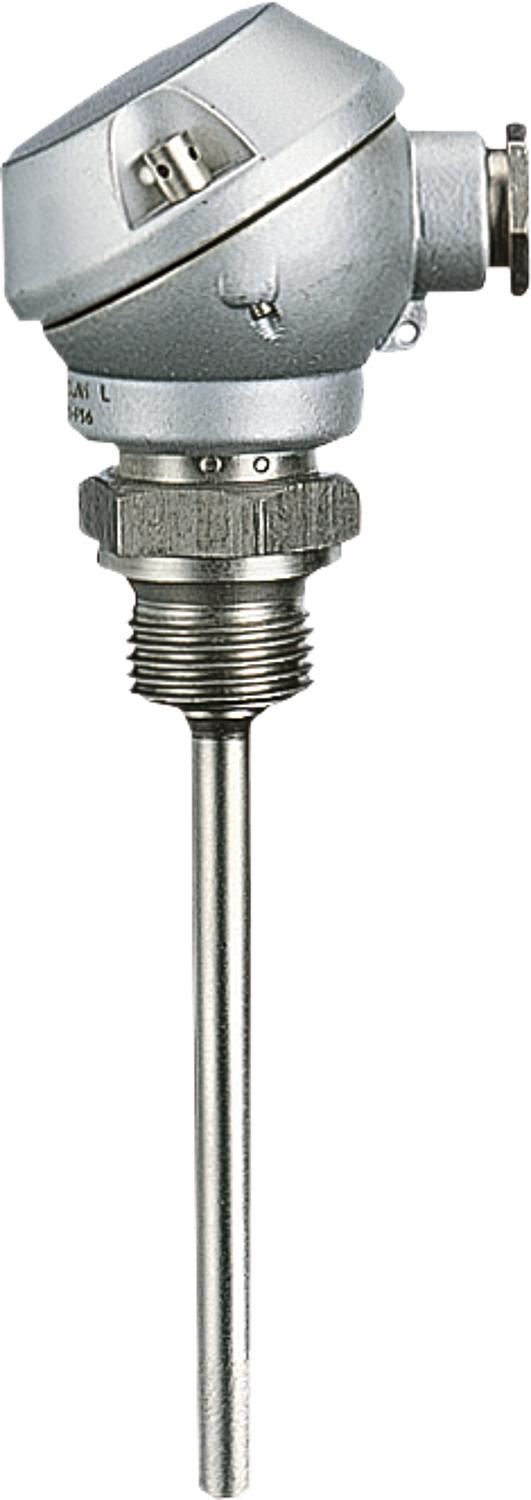 Thermomètre à résistance à visser avec tête de connexion J